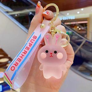 Kawaii Superhero Bunny Rabbit keychain